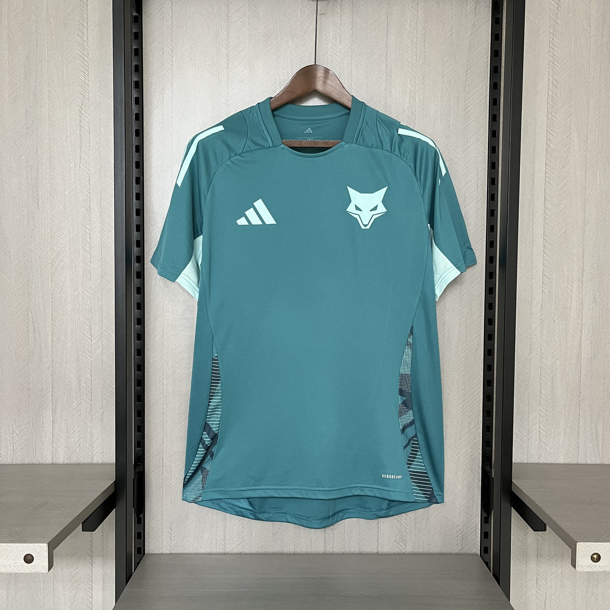 Camisa Cruzeiro 25/26 Treino Adidas Masculina - Azul Turquesa+Branco