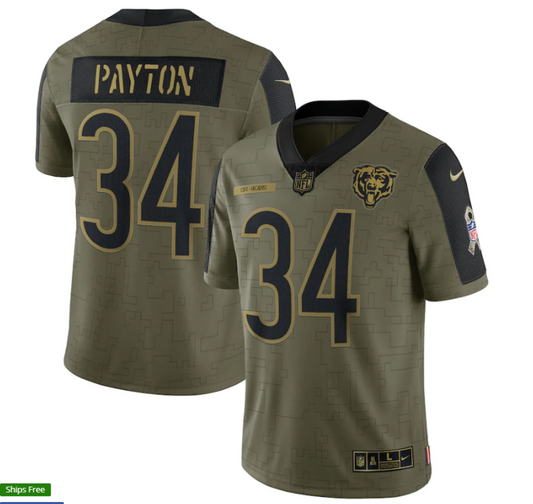 Camisa NFL Chicago Bears Vapor Limited Jersey Salute To Service 2021