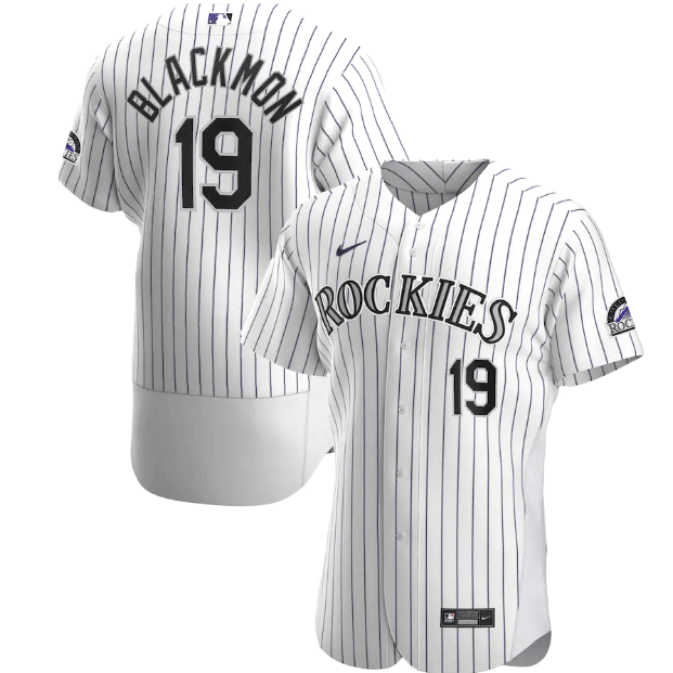 Camisa MLB Colorado Rockies Branca Authentic