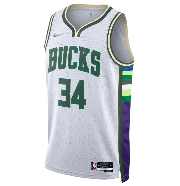 Regata NBA Milwaukee Bucks City Edition Diamante 75th Masculina