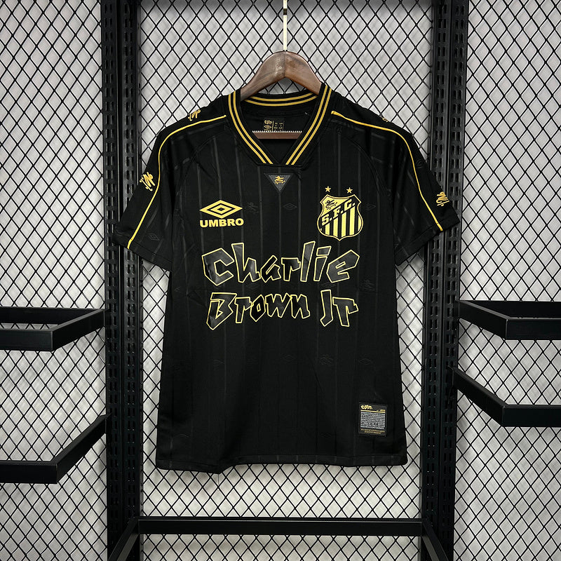 Camisa Santos Edição Charlie Brown Jr 24/25 Preta - Umbro Masculino Torcedor