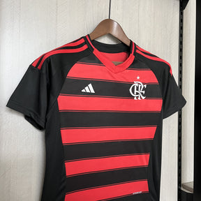 Kit Infantil  Flamengo I 2025 s/n° Torcedor Adidas - Vermelho+Preto