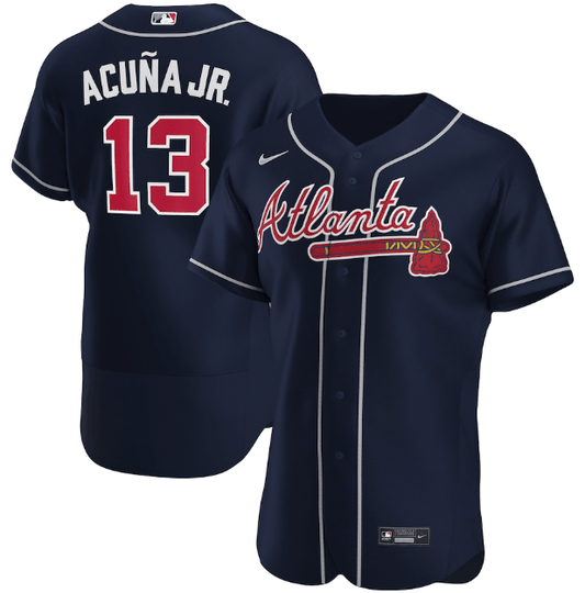 Camisa MLB Atlanta Braves Azul Authentic