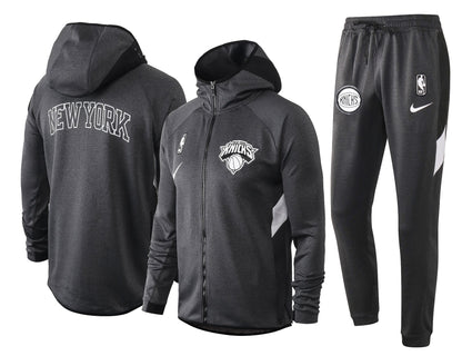 Conjunto Nike NBA Therma Flex New York Knicks Preto Treino