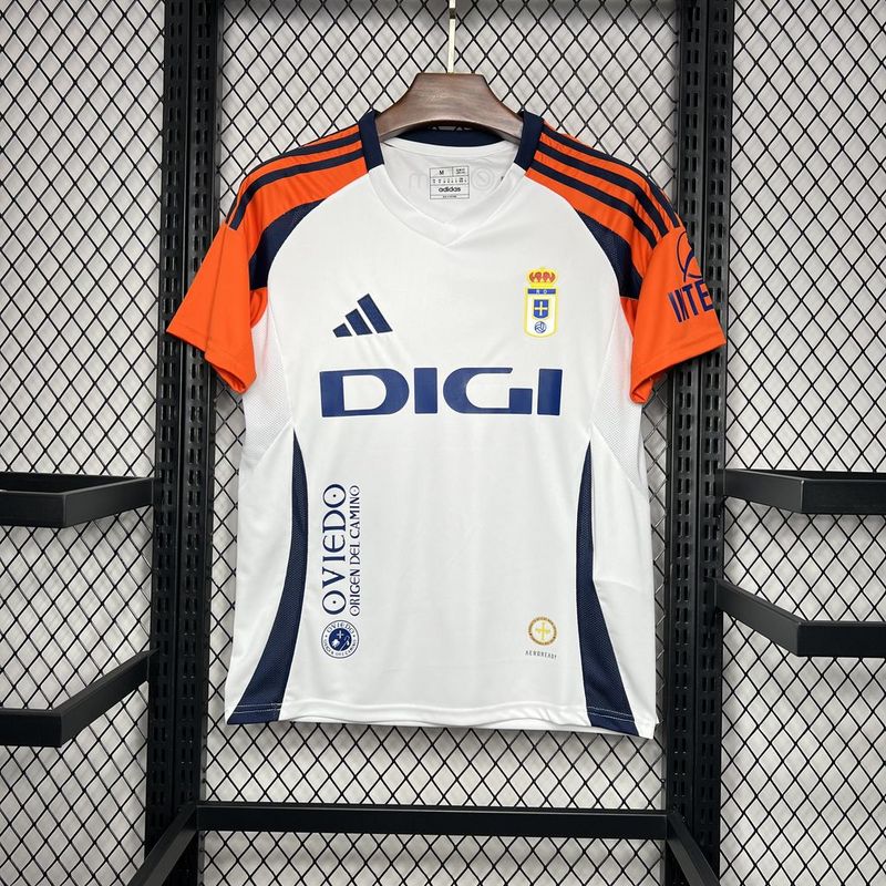 Camisa Real Oviedo Branca Away II 24/25 Masculina