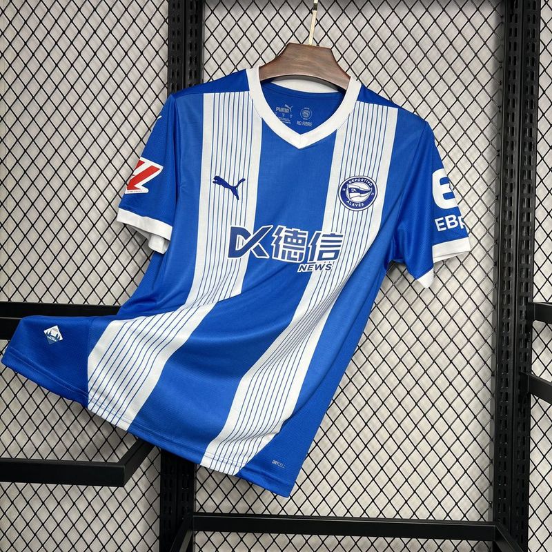 Camisa do Alavés I 24/25 Branca e azul