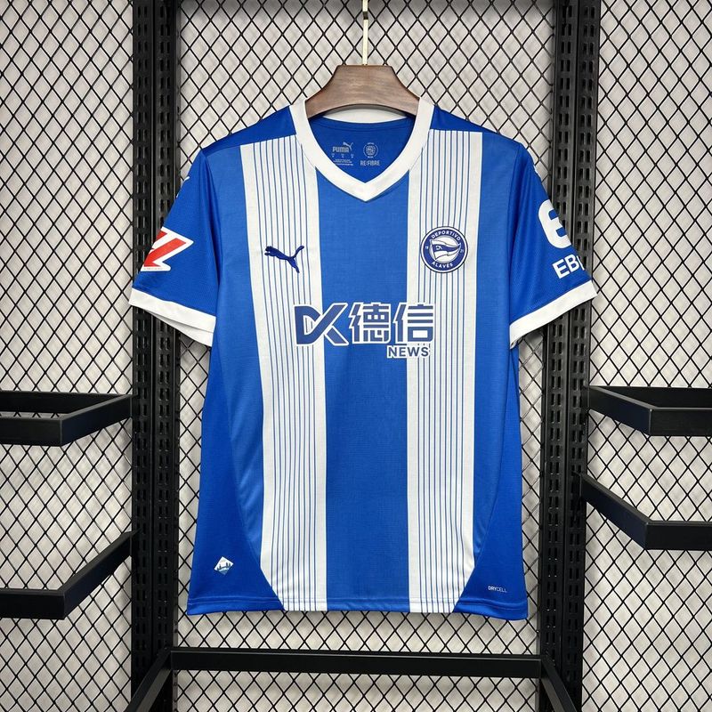 Camisa do Alavés I 24/25 Branca e azul