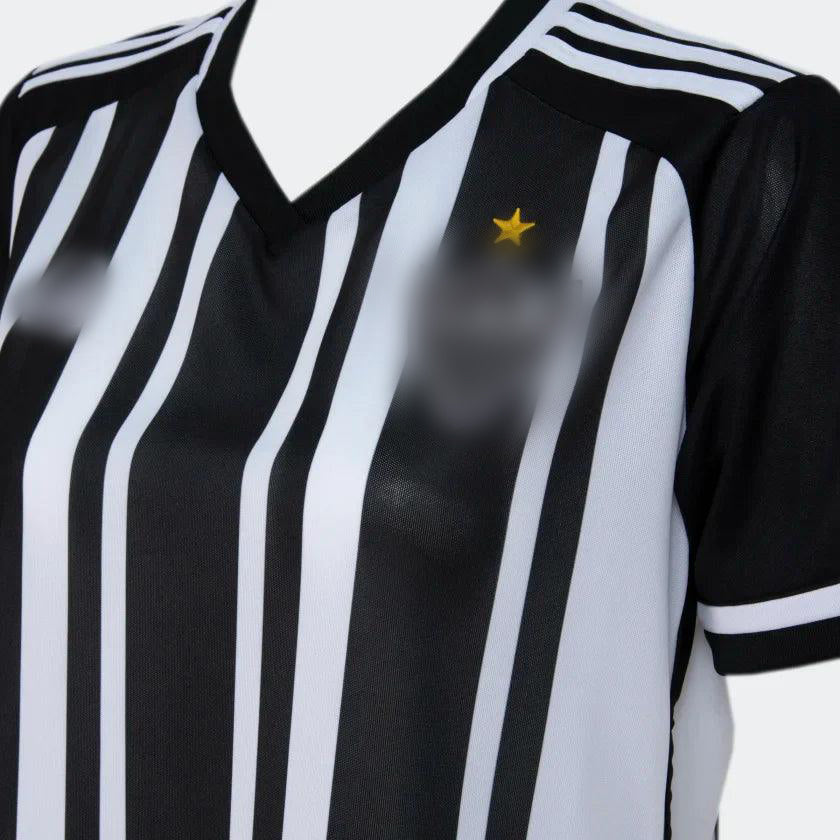 Camisa Feminina Atlético Mineiro I 23/24 Adidas - Preto e Branco - DA Sports Oficial
