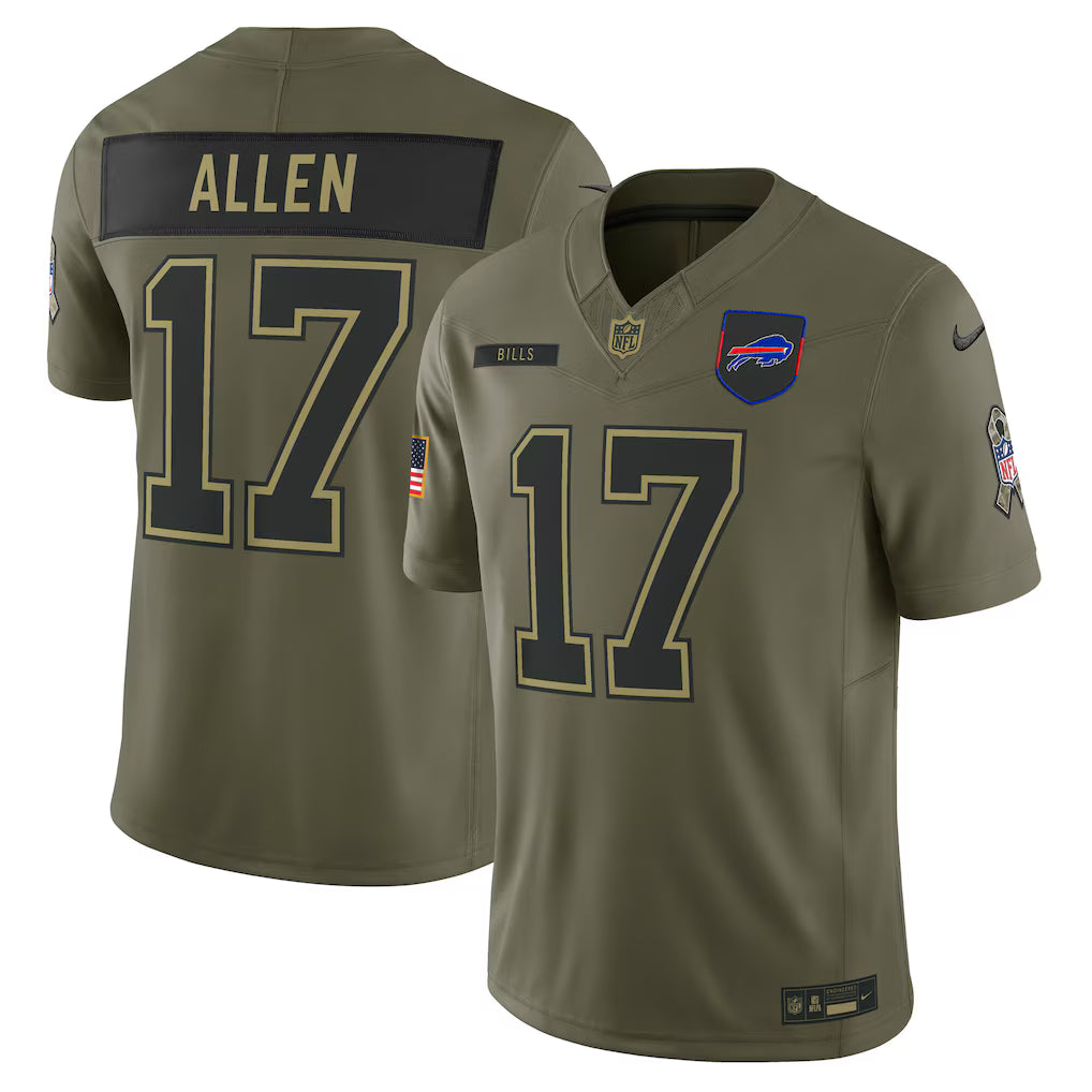 Camisa NFL Buffalo Bills Vapor F.U.S.E. Limited Jersey Salute To Service 2025