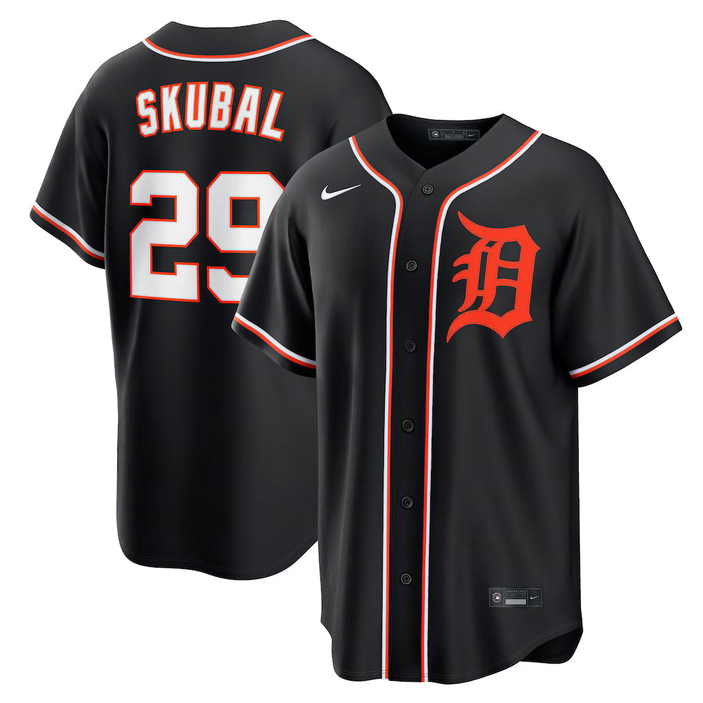Camisa MLB Detroit Tigers Black Out Torcedor