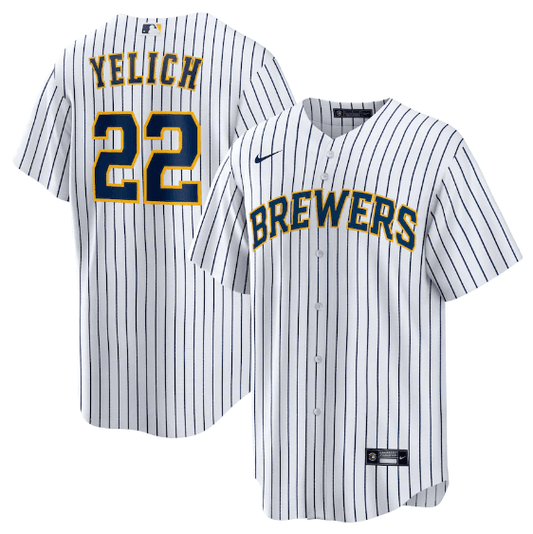 Camisa MLB Milwaukee Brewers Branca Torcedor