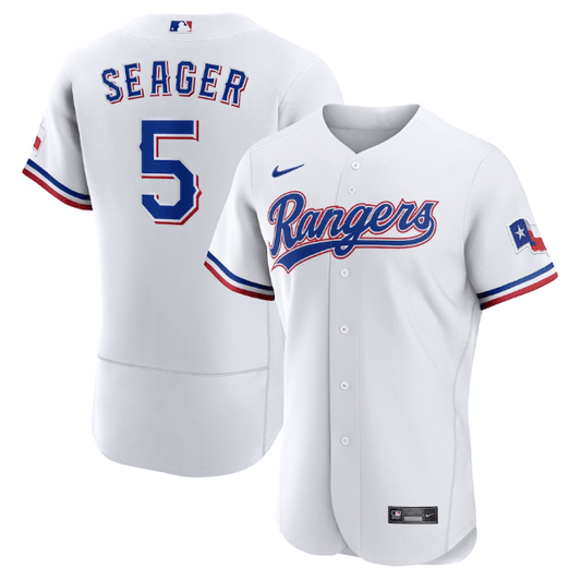 Camisa MLB Texas Rangers Branca Authentic
