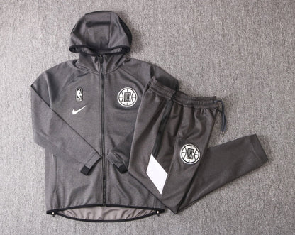 Conjunto Nike NBA Therma Flex Los Angeles Clippers Preto Treino