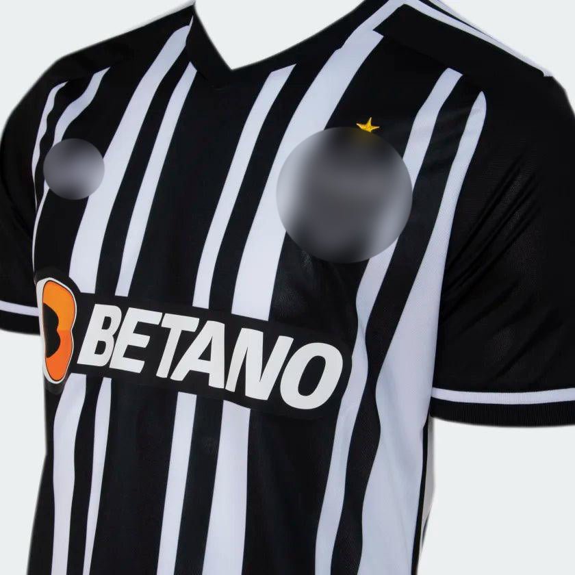 Camisa 1 Atlético MG 23/24 Adidas - Preto e Branco - DA Sports Oficial