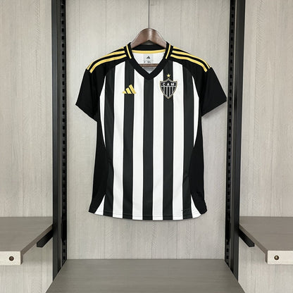Camisa 1 Atlético MG 25/26 Preta e branca - (Feminina) - DA Sports Oficial