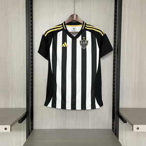 Camisa 1 Atlético MG 25/26 Preta e branca - (Feminina) - DA Sports Oficial