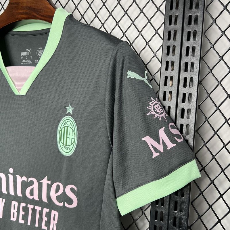 Camisa AC Milan III 24/25 Masculina Verde - Torcedor Puma - DA Sports Oficial