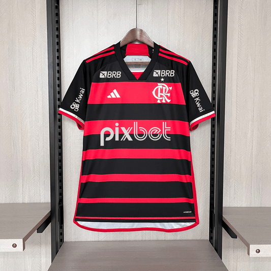 Camisa Adidas Flamengo I 2024 Com Patrocínio - DA Sports Oficial