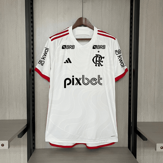 Camisa Adidas Flamengo II 2024 Com Patrocínio - DA Sports Oficial