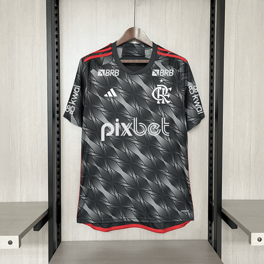 Camisa Adidas Flamengo III 2024 Com Patrocínio - DA Sports Oficial