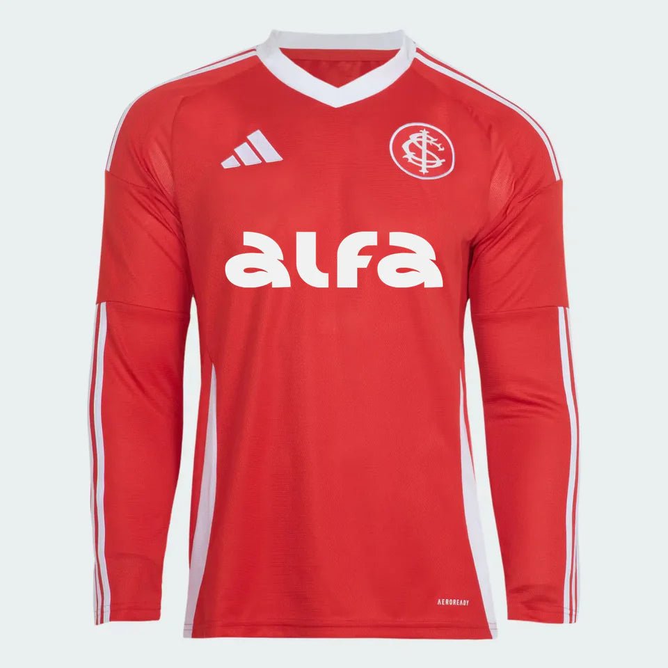 Camisa adidas Internacional Manga Longa 2025/26 I Com Patrocínios - DA Sports Oficial