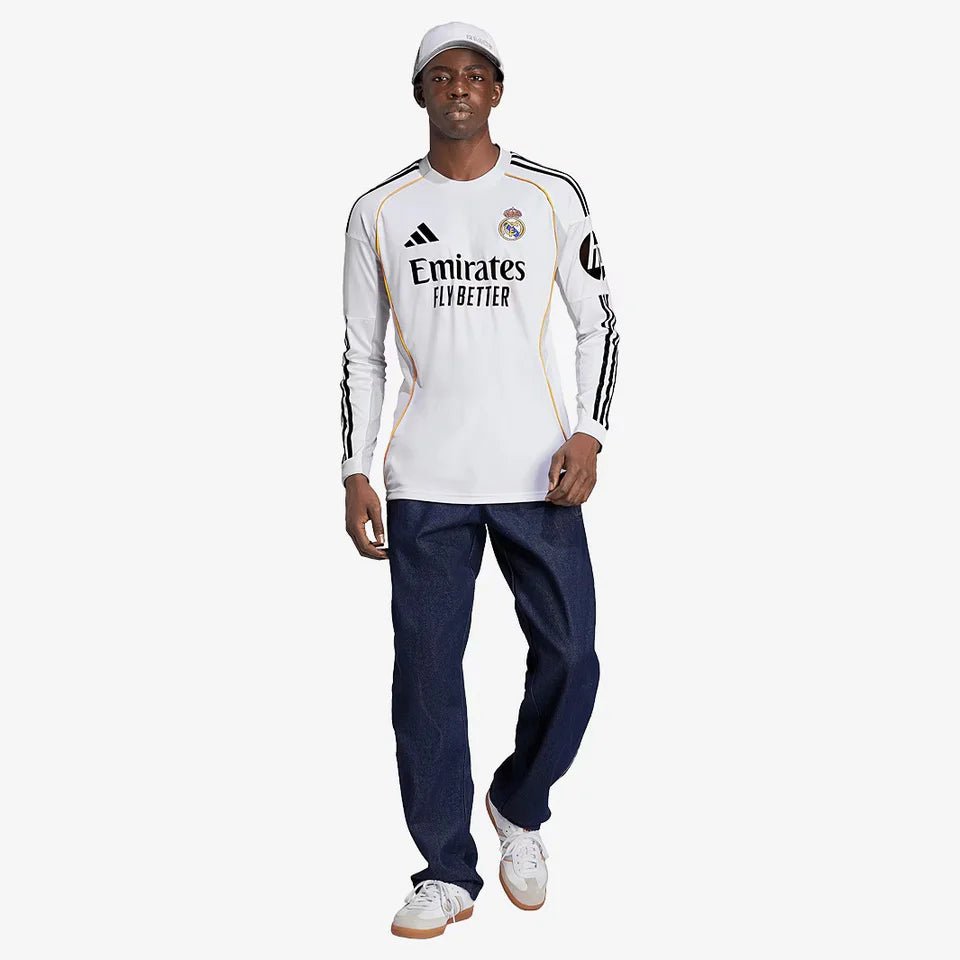 Camisa adidas Real Madrid 2025/26 I Manga Longa – DA Sports Oficial Camisa adidas Real Madrid 2025/26 I Manga Longa – DA Sports Oficial