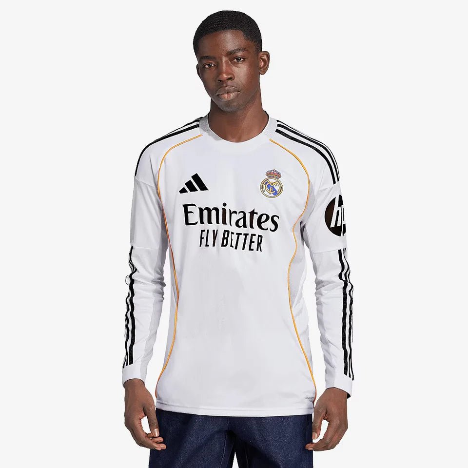 Camisa adidas Real Madrid 2025/26 I Manga Longa - DA Sports Oficial
