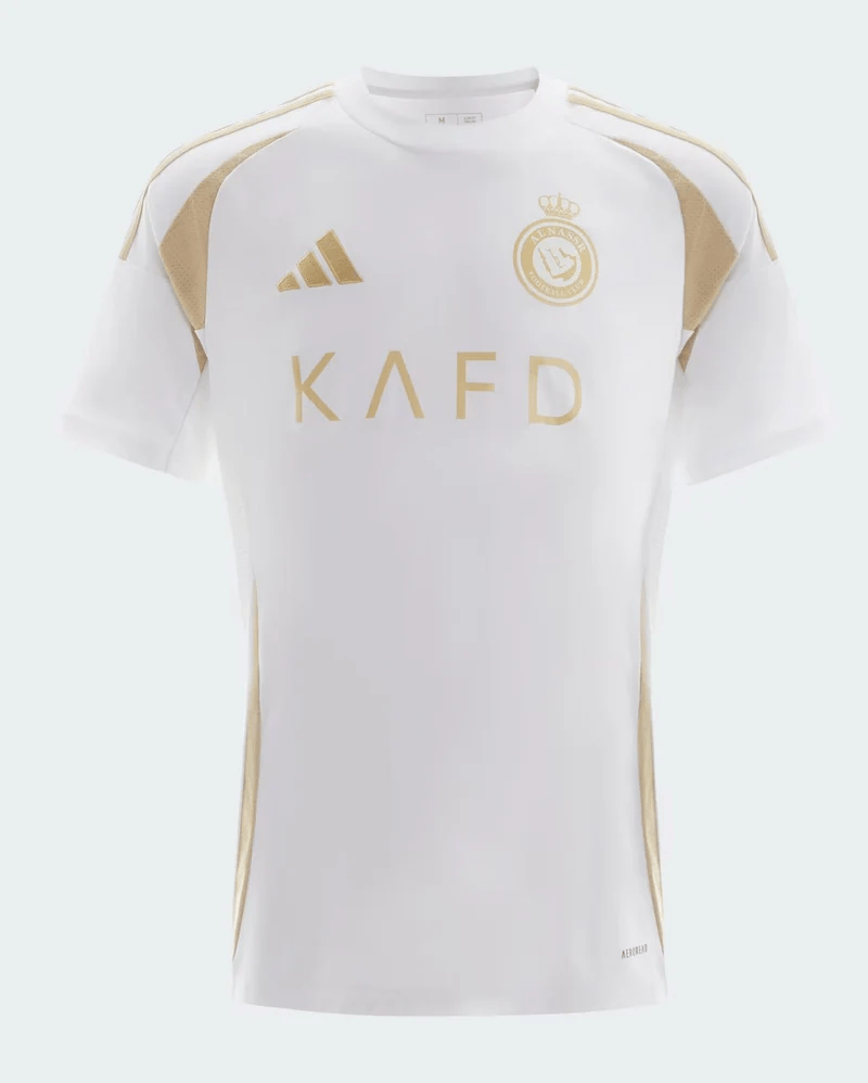 Camisa Al - Nassr III 24/25 Torcedor Masculina - Branco e Dourado - DA Sports Oficial