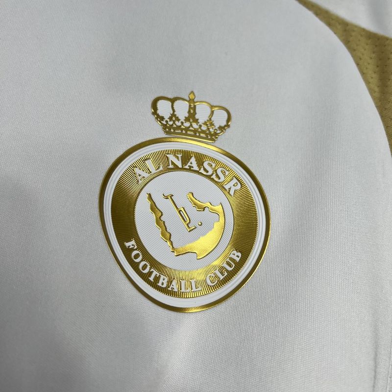 Camisa Al - Nassr III 24/25 Torcedor Masculina - Branco e Dourado - DA Sports Oficial