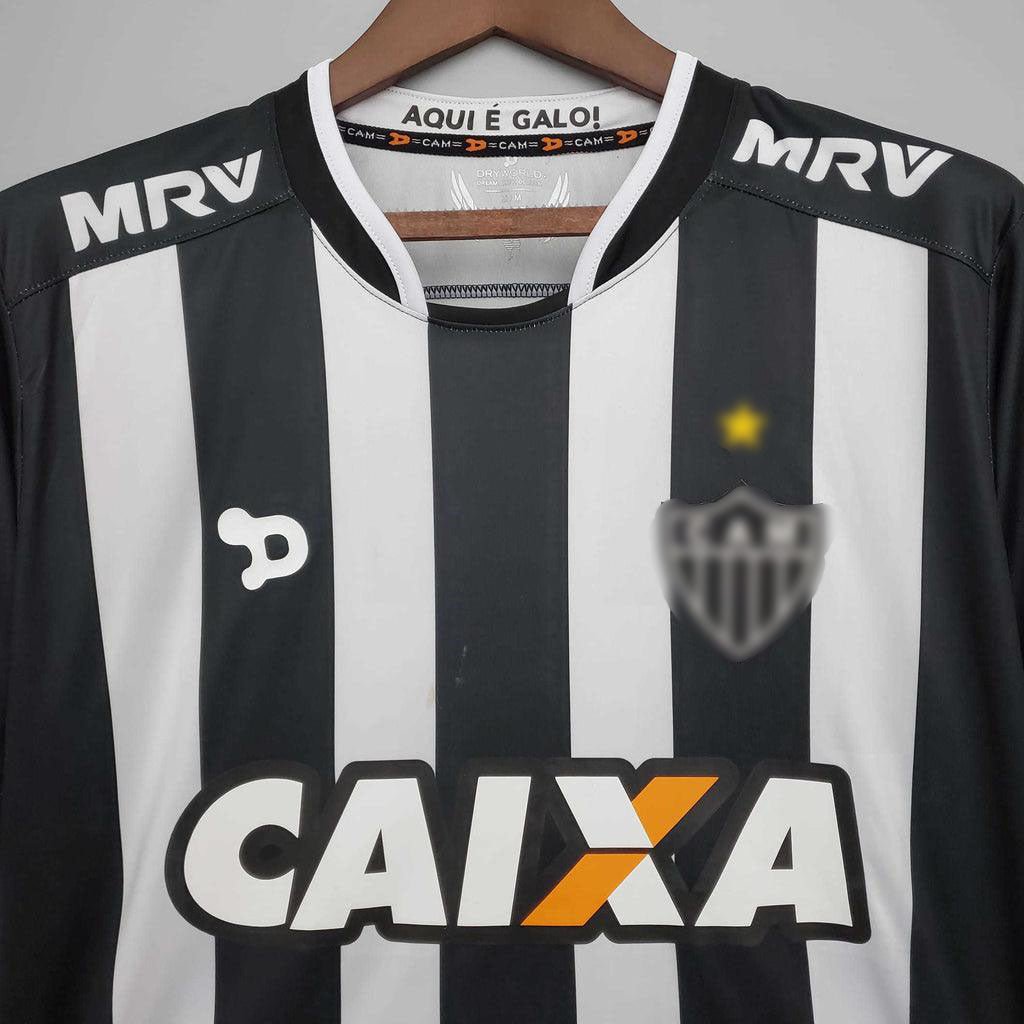 Camisa Atlético MG Retrô 20162017 Preta e Branca - Dry World - DA Sports Oficial