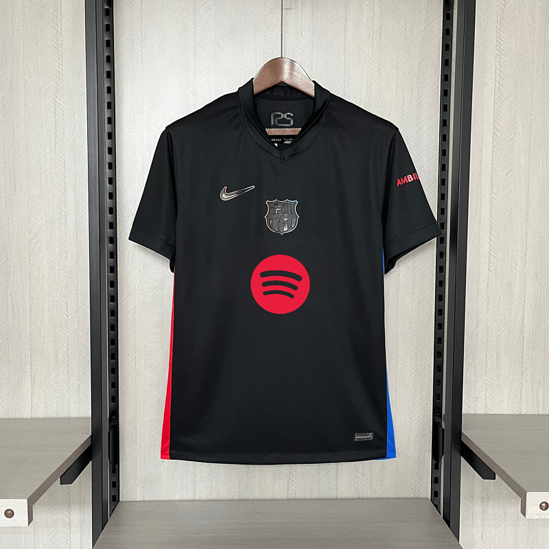 Camisa Barcelona II 24/25 Fora Preta (Logo Spotify) - DA Sports Oficial