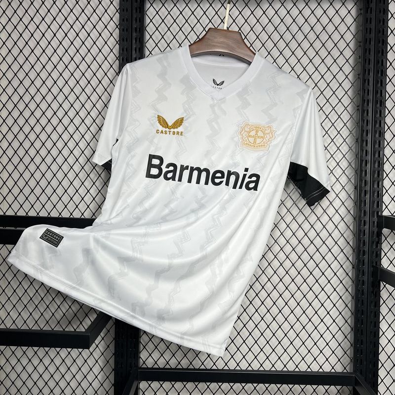 Camisa Bayer Leverkusen Away 24/25 - Branco - DA Sports Oficial