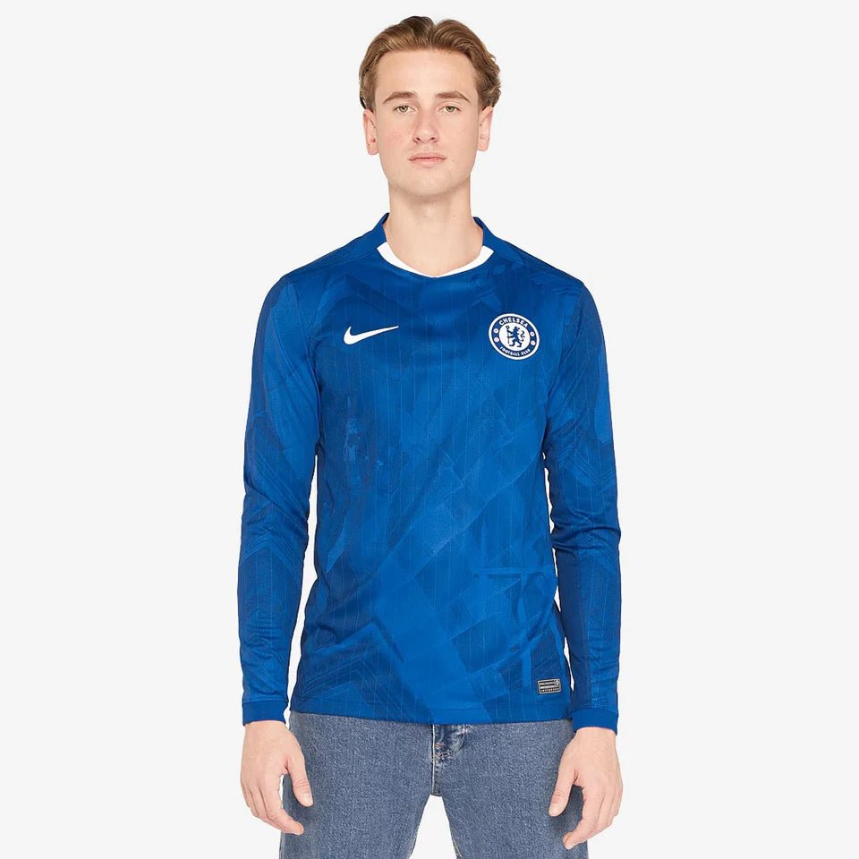 Camisa Chelsea I 2025/26 Nike Manga Longa Torcedor - DA Sports Oficial