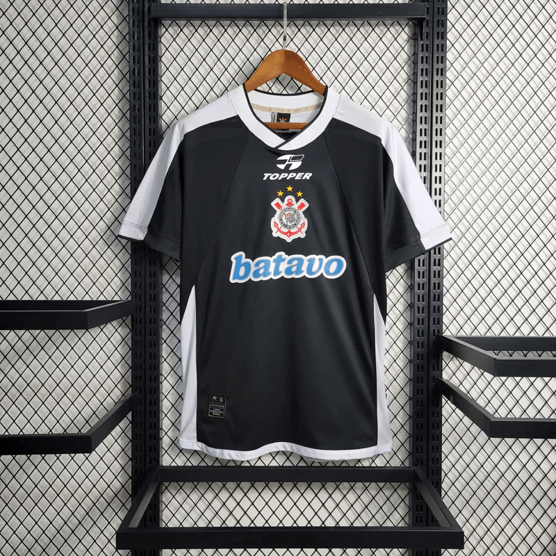 Camisa Corinthians 2000 Retrô Preta - DA Sports Oficial