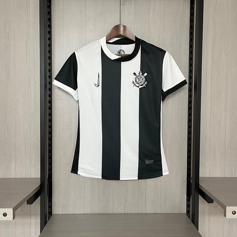 Camisa Corinthians IlI 24/25 Nike - Preto e Branco - (Feminina) - DA Sports Oficial