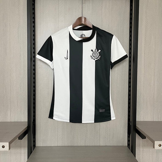 Camisa Corinthians IlI 24/25 Nike - Preto e Branco - (Feminina) - DA Sports Oficial