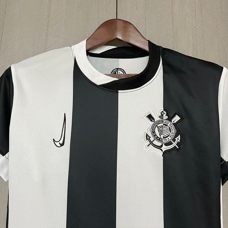 Camisa Corinthians IlI 24/25 Nike - Preto e Branco - (Feminina) - DA Sports Oficial