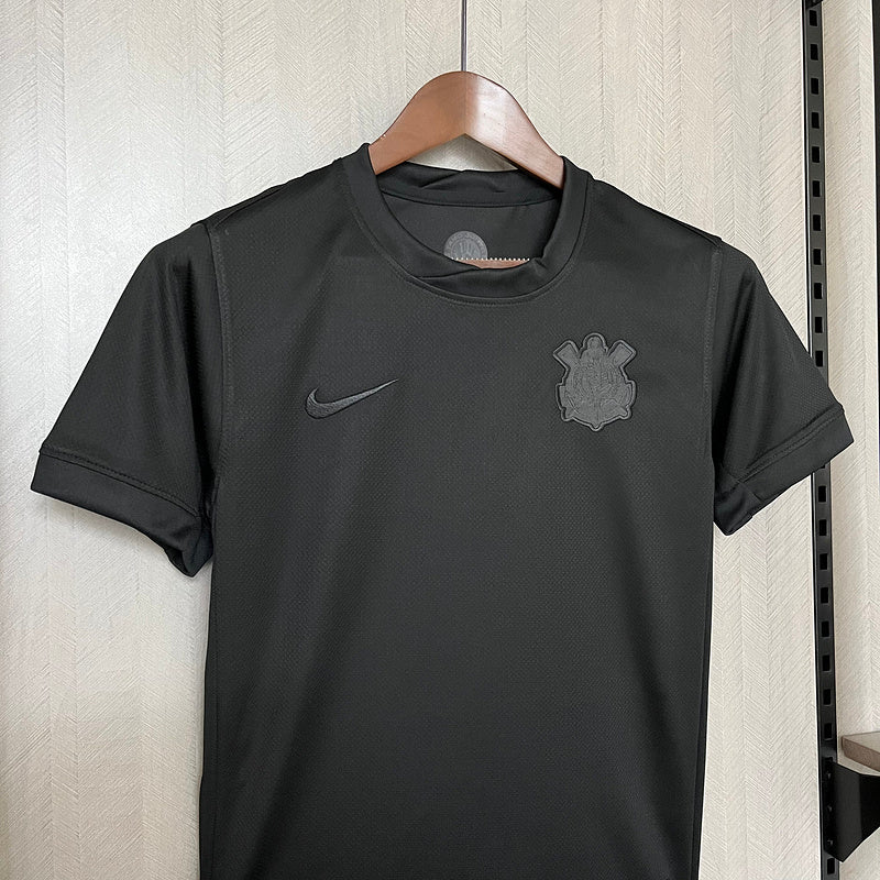 Camisa Corinthians Infantil II 24/25 s/n° Torcedor Nike - Preto - DA Sports Oficial