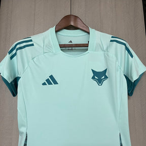 Camisa Cruzeiro 25/26 Treino Adidas - Azul Turquesa - (Feminina) - DA Sports Oficial