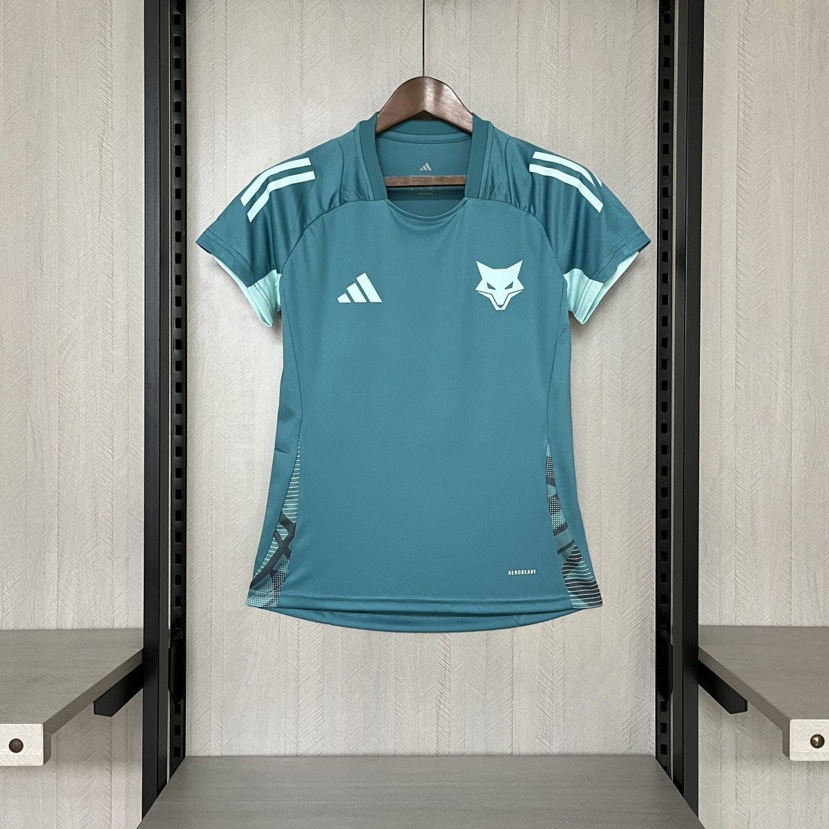 Camisa Cruzeiro 25/26 Treino Adidas - Azul Turquesa+Branco - (Feminina) - DA Sports Oficial
