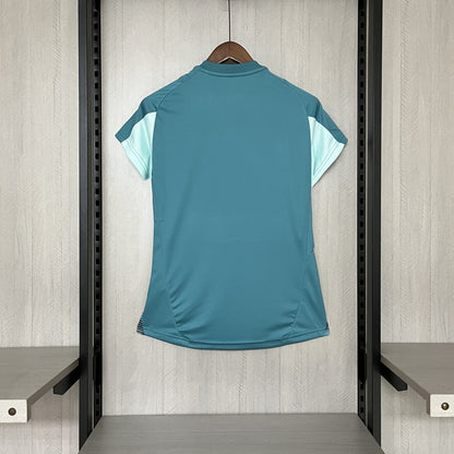 Camisa Cruzeiro 25/26 Treino Adidas - Azul Turquesa+Branco - (Feminina) - DA Sports Oficial