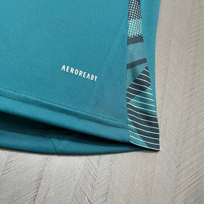 Camisa Cruzeiro 25/26 Treino Adidas - Azul Turquesa+Branco - (Feminina) - DA Sports Oficial