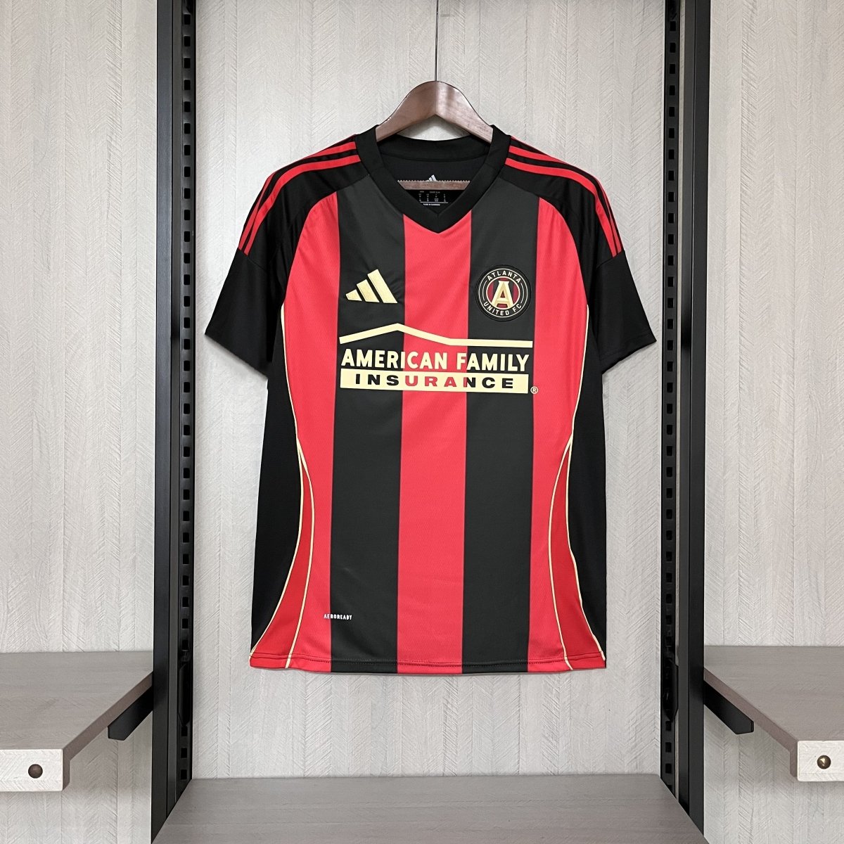 Camisa da Atlanta united Home 2025 Preto e Vermelho - DA Sports Oficial