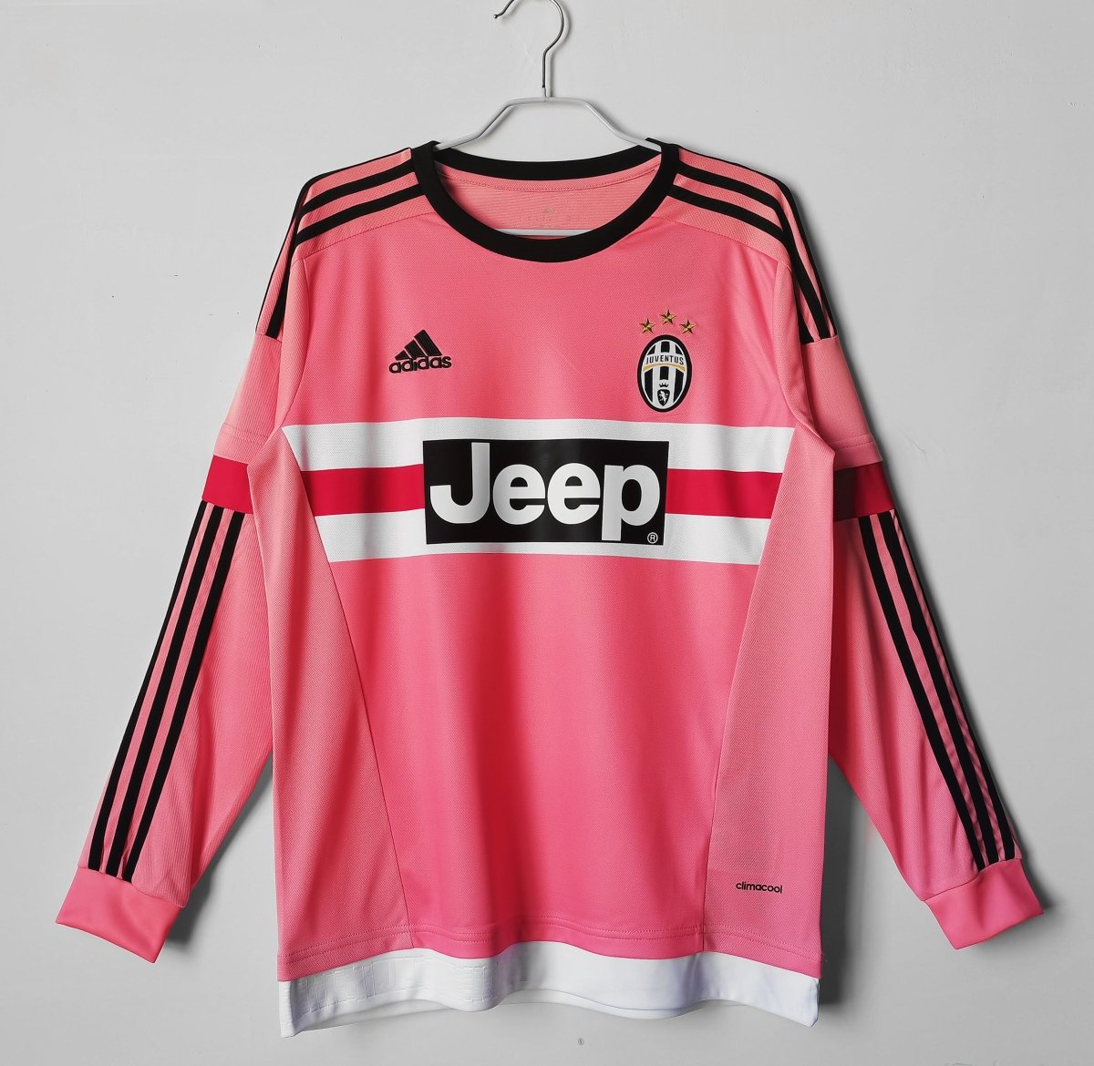 Camisa da Juventus 2015 Retrô Manga longa - Rosa - DA Sports Oficial