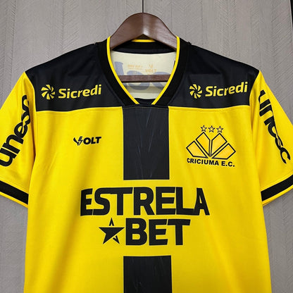 Camisa do Criciuma 2025 Preta e amarela - DA Sports Oficial