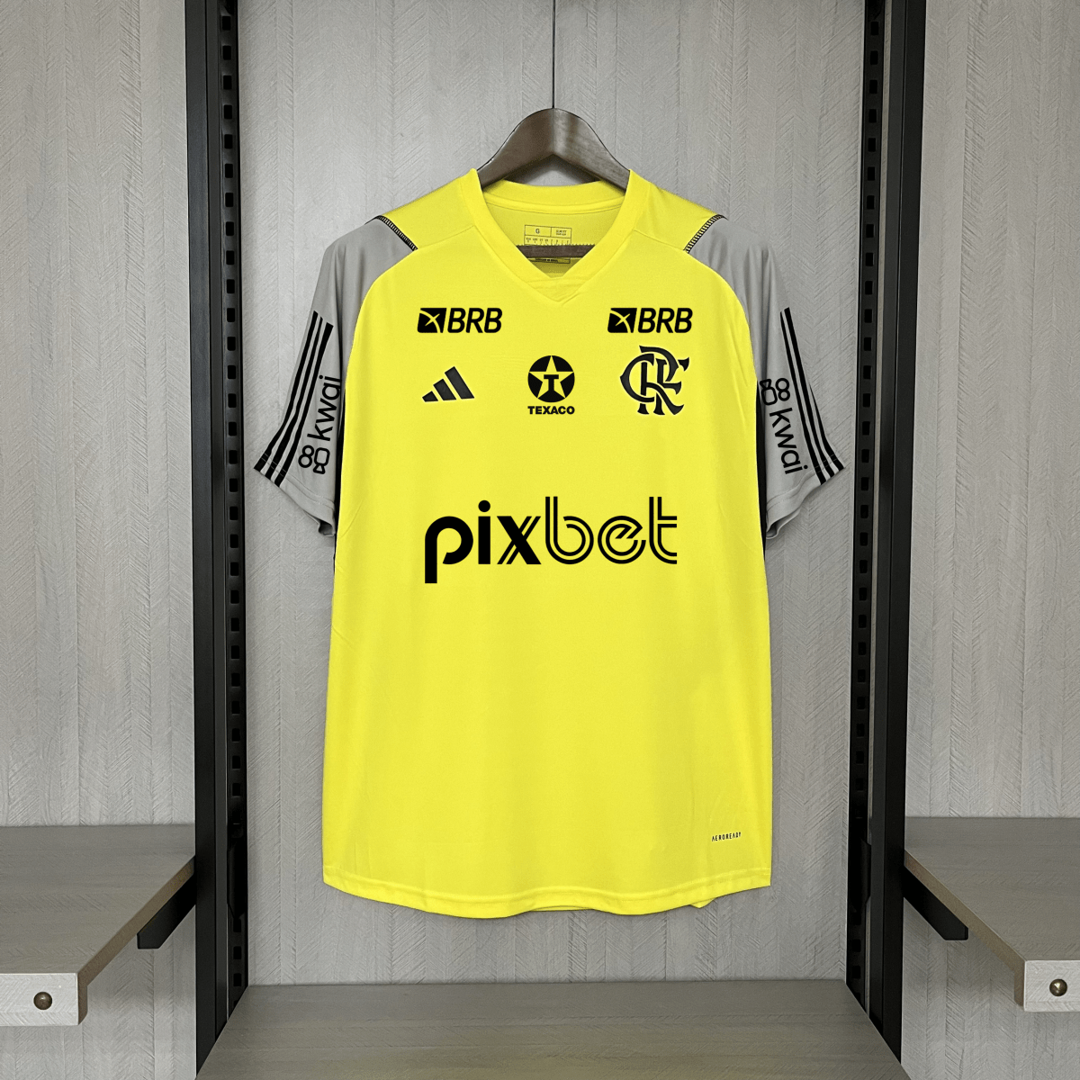 Camisa do Flamengo Treino 24/25 Amarela (Com patrocinio) - DA Sports Oficial