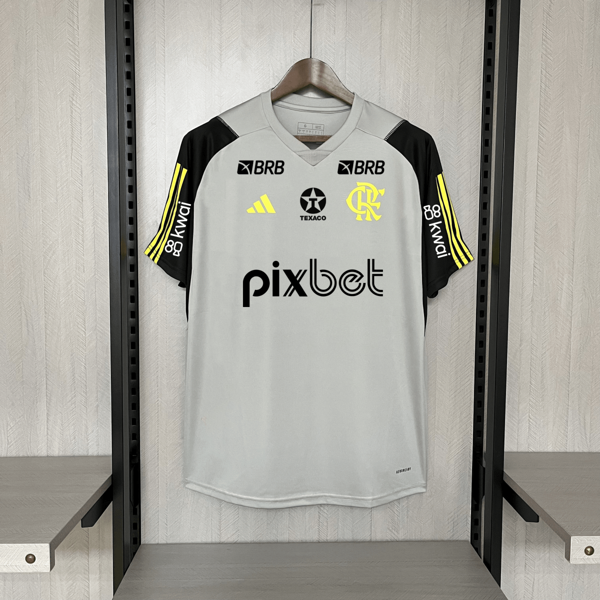 Camisa do Flamengo Treino 24/25 Cinza(Com patrocinio) - DA Sports Oficial