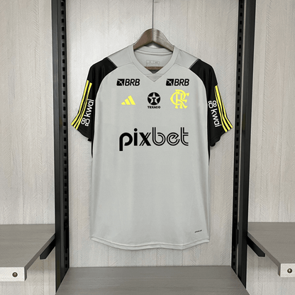 Camisa do Flamengo Treino 24/25 Cinza(Com patrocinio) - DA Sports Oficial