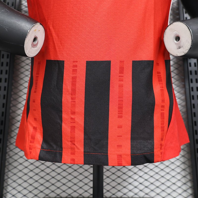 Camisa do Milan Titular 24/25 Vermelha+preta - DA Sports Oficial