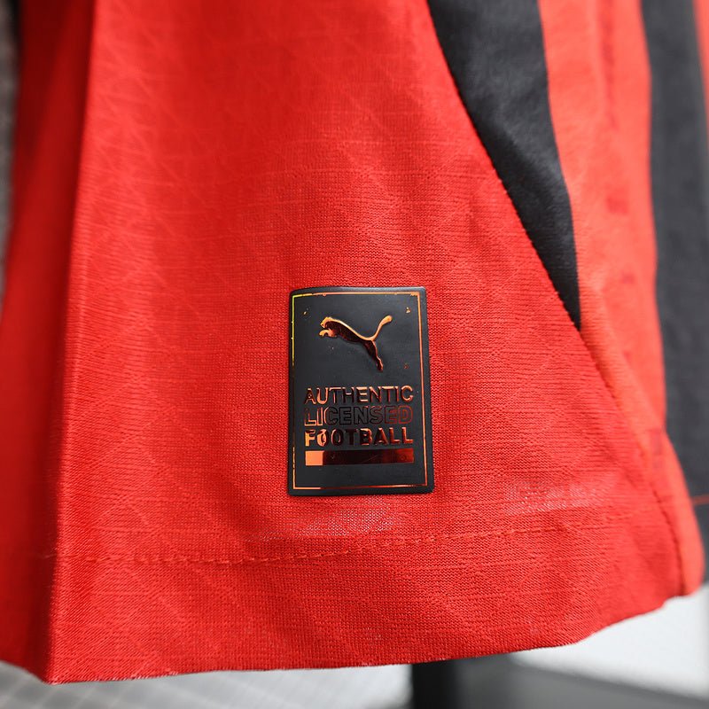 Camisa do Milan Titular 24/25 Vermelha+preta - DA Sports Oficial